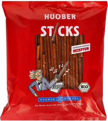 Produktbild von Huober  Sticks knusprig leckeres Laugengebäck mit Salz 175g