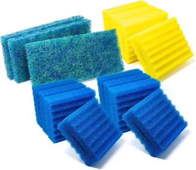 Produktbild von Pondlife Ersatzteil für CBF-Teichfilter - CBF-550B Ersatz-Set 8xblau + 4xgelb + 3xJapanmatte