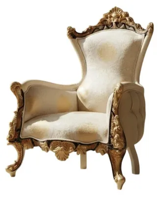 Produktbild von Klassischer Sessel mit robustem Holzrahmen und elegantem Design