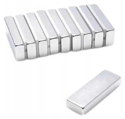 Produktbild von Top Magnesy - 12 Stück Neodym Magnete 30x10x5 mm N45 - extra starke Haftmagnete für Montage, Werkstatt & Industrie
