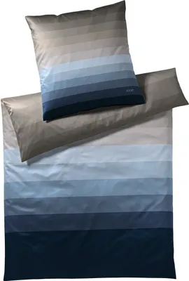 Produktbild von LOESCHEN JOOP! Mako-Satin Bettwäsche-Garnitur Horizon Farbe midnight glow Größe 200x200+2x80x80 AL