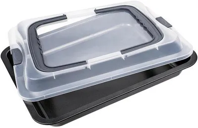 Productafbeelding van Rectangulaire Cakevorm met Deksel 41 x 33.5 cm