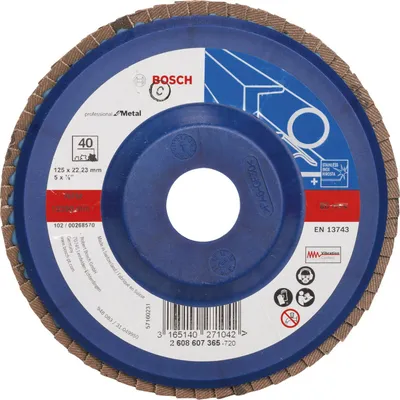 Produktbild von Fächerschleifscheibe X551 Expert for Metal, gerade, 125 mm, 40, Kunststoff