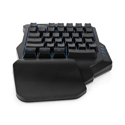 Produktbild von Nedis Wired Gaming Keyboard - USB Type-A - Folientasten - RGB - Einhändig - Universal - Stromversorgung über USB - Netzkabellänge: 1.60 m - Gaming