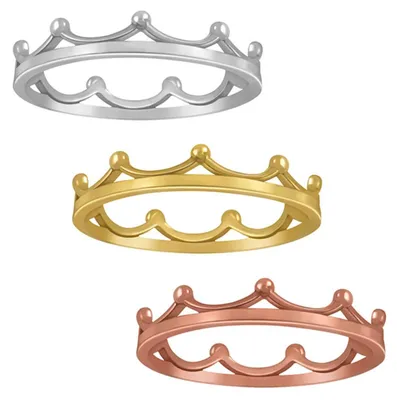 Produktbild von Silber Ring Krone Fingerring 57 (18.1 mm Ø) Silber
