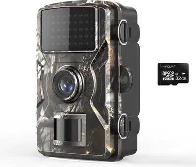 Produktbild von Wildlife Kamera 2.7K 16MP IP66 wasserdicht Bewegungssensor Nachtsicht 32GB SD-Karte