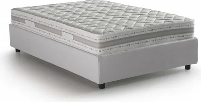Produktbild von Quadratisches und halbes Bett Dabbel, Containerbett mit Kunstlederbezug, 100%  Italy, Frontöffnung, inklusive Matratze Cm 120x190, Weiß