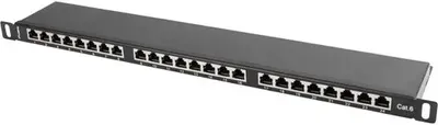 Obrázok produktu pre Lanberg PPS6-0024-B patch panel 0,5U