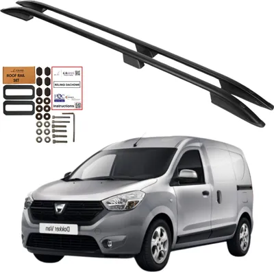 Produktbild von Dachreling DACIA DOKKER ab 2013-2020 RENAULT EXPRESS ab 2021- SCHWARZ
