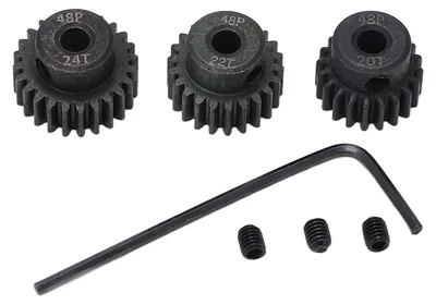 Obrázok produktu pre 48P súprava ozubených kolies 20T 22T 24T 3,175 mm RC motor pre 1/10 bezkefový motor