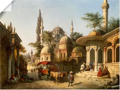 Produktbild von ARTland Poster Ansicht einer Moschee in Istanbul Größe: 80x60 cm