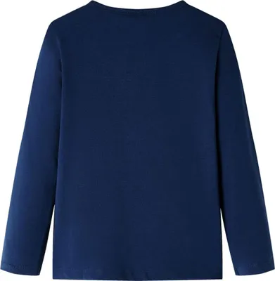 Produktbild von vidaXL Kinder-Langarmshirt Marineblau 128