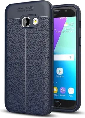 Produktbild von Handy Hülle Schutz Case für Samsung Galaxy A3 2017 Cover Rahmen Etui Blau