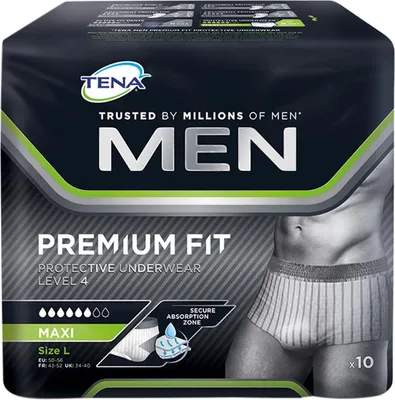 Immagine prodotto di TENA Uomo Premium Fit Livello 4 10 pezzi taglia L