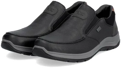Produktbild von Rieker Herren Echtleder Slipper schwarz, Herren:42 EU