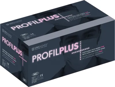 Produktbild von OP- Mundschutz Profil Plus SMALL - Kindermundschutz 500 Stk - latexfrei - rosa/pink