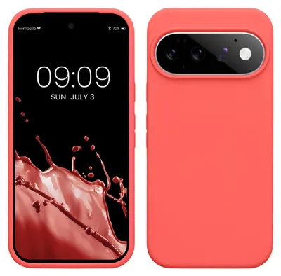 Produktbild von kwmobile Handyhülle für Google Pixel 11 / Pixel 11 Pro Hülle - Case Silikon - Kabelloses Laden - Schutzhülle Cover in Neon Koralle