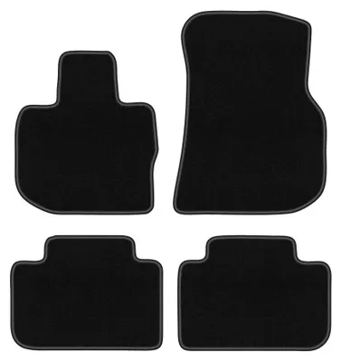 Imagen del producto de Alfombrillas de moqueta para BMW iX3 G08 2021- (SUV) – juego de 4 piezas, negras, a medida – Wielganizator BASIC