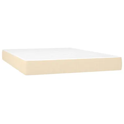 Image de Matelas à poches, crème, 140X190X20 Cm, tissu Lumarko
