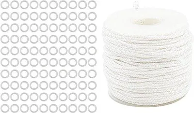 Immagine prodotto di Cordoncino intrecciato bianco da 1,8 mm per tende alla romana fai da te