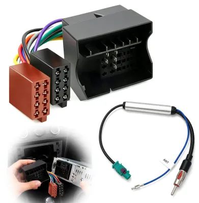 Autoradio-Adapterkabel ISO-Stecker, 1 Stück