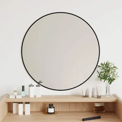 Produktbild von vidaXL vidaXL-Wandspiegel-rond-Ø60-cm-zwart