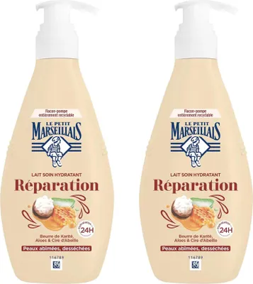 Produktbild von Le Petit Marseillais Körperlotion Aloe Vera Shea & Bienenwachs 2x250ml – Feuchtigkeitspflege