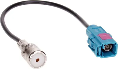 Produktbild von Fakra zu ISO Antennenadapter für VW, Audi, Skoda