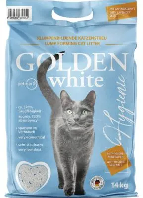 Produktbild von Katzenstreu Golden white mit Lavendelduft 14 kg
