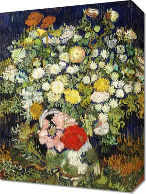 Obrázok produktu pre Obraz 30x40cm Kytica kvetov vo váze, Van Gogh Vintage