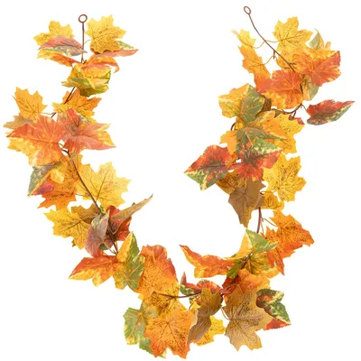 Produktbild von Herbstliche Ahornblätter Girlande für dekorative Arrangements