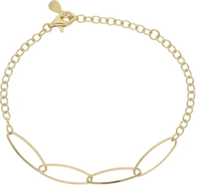 Produktbild von Armband Silber 925 Gold plattiert JL51-03-0008 JuwelmaLux 20 cm