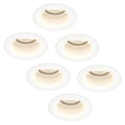 Image de HOFTRONIC - Spot LED encastrable Mari 4W 345lm GU10 4000K IP65 blanc lot 6