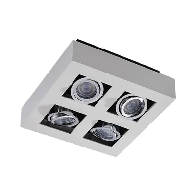 Produktbild von Arcchio Strahler Vince, 25 x 25 cm, 4-flg., weiß/chrom, GU10