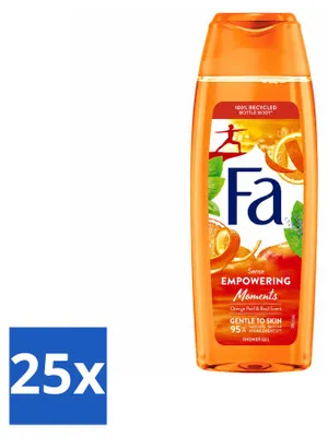 Produktbild von 25 x Fa Douchegel Empowering Moments - 250 ml - Vorteilspackung - 25 Stücke