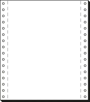 Produktbild von SIGEL 8181 DIN-Computerpapier, 1fach, 8"x180 mm (A5 hoch), längsperforiert, 2000 Blatt