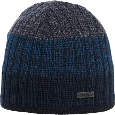 Immagine prodotto di Eisglut Griffin cappello in maglia merino da uomo blu navy grigio