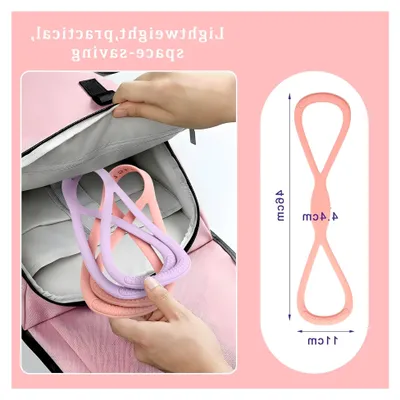 Produktbild von Widerstandsbänder: 8-förmiges Yoga-Zugseil für Stretch-Fitness, elastisches Seil für Arm- und Schulterübungen