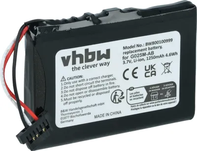 Produktbild von vhbw Akku kompatibel mit Becker Professional 50 Lmu GPS Navigation Navi (1200 mAh, 3,7 V, Li-Ion)