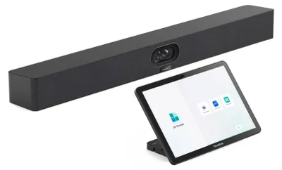 Produktbild von Yealink MeetingBar A40-031, Gruppen-Videokonferenzsystem, 48 MP, 4K Ultra HD, 60 fps, 6x, Schwarz