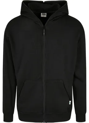 Produktbild von Urban Classics - Hoodie mit durchgehendem Reißverschluss für Herren TN931 (M) (Schwarz)