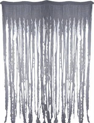 Produktbild von Grauer Halloween Fetzenvorhang als Dekoration  240x175cm