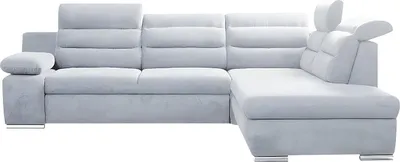 Produktbild von Ecksofa mit Schlaffunktion PYLOS - Grau - Ecke Rechts