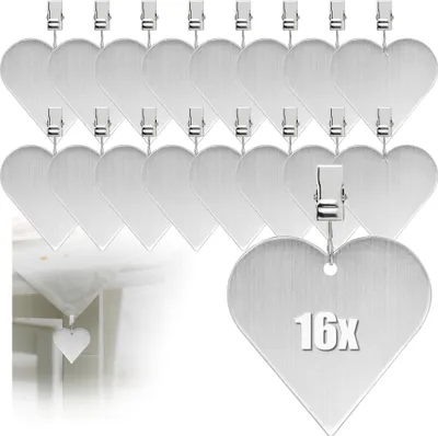 Produktbild von com-four® 16x Tischdeckenbeschwerer - Tischtuchgewichte aus rostfreiem Edelstahl