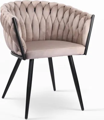 Produktbild von Sessel samt Design mit Armlehnen Küche Wohnzimmer Chantilly - Braun