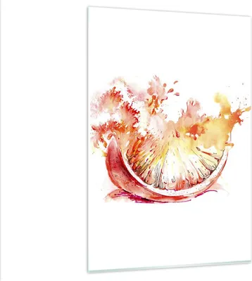 Produktbild von Bilder auf glas - Einteilig - Orange Obst Sommer - 80x120cm - Glasbilder - Wandbilder - Bilder - zum Aufhängen bereit - Wanddekoration aus Glas - Glas Bilder - Wandbild auf Glas - GPA80x120-3049