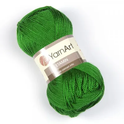 Obrázek produktu pro YarnArt Etamin příze 30 g / 160 m - barva 438 zelená - vyšívací příze
