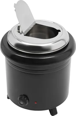 Produktbild von Gewerblicher Speisenwärmer, Gusseisenkonstruktion, Große Kapazität, schwarz, L