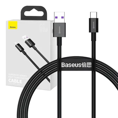 Produktbild von Baseus Superior Series Kabel USB auf USB-C, 66W, 1m (schwarz)