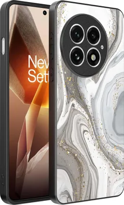 Produktbild von Smartphonica Telefon Fall geeignet für OnePlus 13 mit Marmor Druck - TPU zurück Abdeckung Fall Marmor Design - Silber